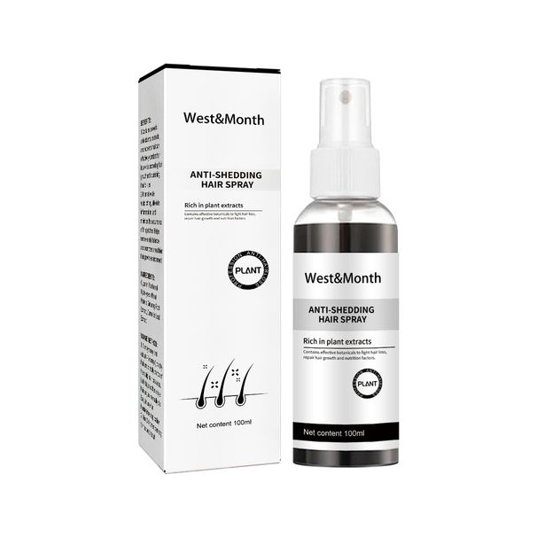 West&Month anti loss spray improves hairline density, strengthens hair, nourishes root, moisturizes hair_viptrois.com