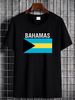 Bahamas,flag Of Bahamas Baseball Cap Snapback Caps Knitted Hat Fashion Breathable Unisex Stretched Slightly Top For Everyday Wear Graphic_viptrois.com