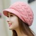 Apparel Accessories middle aged and elderly autumn and winter warm knitted wool hat plus velvet style fashionable all match beret hat women winter_viptrois.com