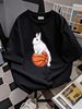 Bunny Basketball Player Basketball Collaboration Backpack Large Capacity Cute Foldable 3d Printing Streetwear Homme Graphic Top For Everyday Wear_viptrois.com