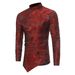 New Personalized Irregular Hem Design For Men's Casual Long Sleeved Dark Patterned Shirt In European Size ZT-CS16_viptrois.com