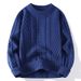 Cozy Cable Knit Sweater Women Men Oversized Christmas Couple Pullover Winter Warm Soft Casual Tops_viptrois.com