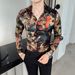 CT Four Seasons Stocking Hot Item Slim Fit Digital Floral Shirt Social Guy Long Sleeve Men's 2307_viptrois.com