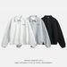 Nordmann Silhouette Texture Turn-down Collar Sweatshirt Men Autumn New Vintage Loose Neck Button Long Sleeve Polo Pullover Jacket_viptrois.com