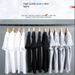 Men's T-Shirt Summer Cotton Tops Women Solid Color Blank T-Shirts Round Neck Short Sleeve Couple White Top Tees_viptrois.com