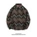 Loom Loom Cuban Vintage Woolen For Men Loose Fit Autumn Winter Japanese Retro Ethnic Style Long Sleeve Shirt Jacket_viptrois.com