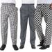 Men's Clothing chef pants work clothes plaid elastic pants chef clothes back kitchen chef pants_viptrois.com