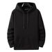 Pure Fleece-Lined Pullover Hoodie Plus Size Loose Fit Men's Super Soft Comfortable Winter_viptrois.com