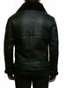 Men's Shearling-Lined Leather Coat With Wide Lapel - Premium Winter Overcoat, Luxurious Fur Outerwear_viptrois.com