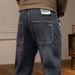 Large Size Men's Spring And Autumn Trendy Brand Elastic Waist Sports Jeans Men's Fat Dominated Men's Jeans_viptrois.com