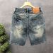 Men's Clothing Handsome Denim Shorts Men's Loose Shorts_viptrois.com