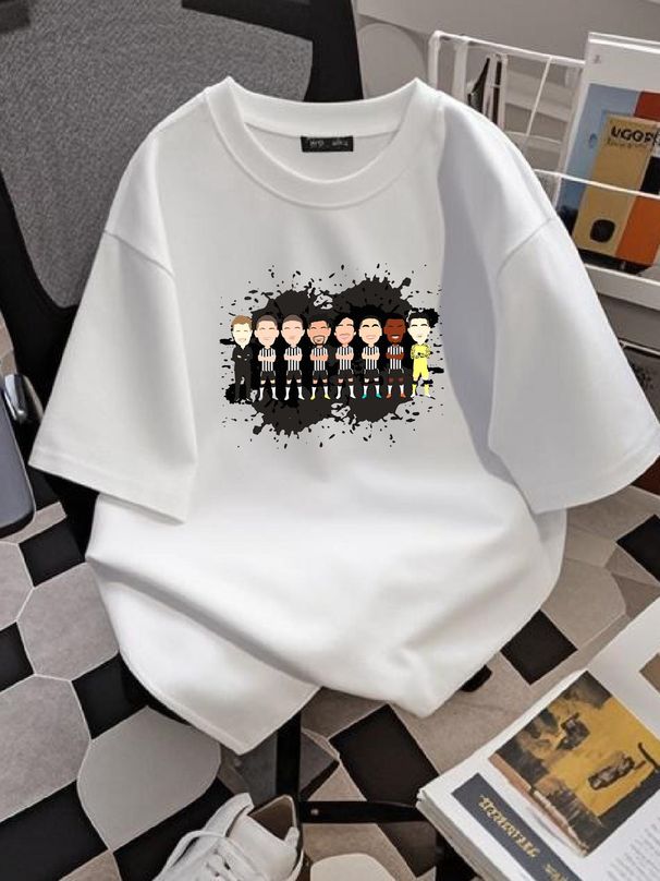 Newcastle Vector Heroes T Shirt 1 14 Years Howe Etc Unofficial Utd 2023 24 Unisex Summer Casual Homme Fashion Designer Clothes_viptrois.com