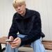 New high-end plush high neck knitted sweater with a lazy autumn and winter style, loose fitting pullover and long sleeved sweater_viptrois.com