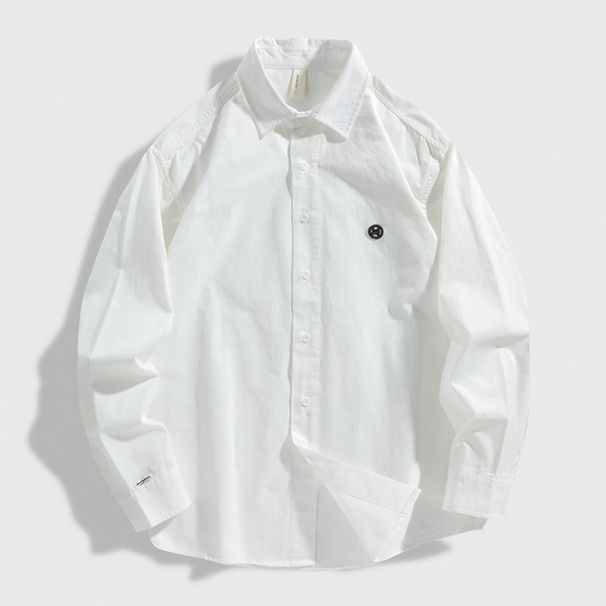 Nordmann Japanese Retro Simple Versatile Loose Casual American Style Spring New Trendy Youth Shirt Men_viptrois.com