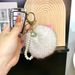 Bag Charms Car Keychain Pendant Fox Fur Ball Plush Bag Pendant Cute Fashion Schoolbag Doll Internet Celebrity Accessories_viptrois.com