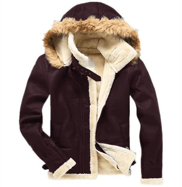 Men's Clothing 2024 fur coat men's jacket winter thickened leather jacket Europe and America wholesale_viptrois.com