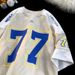 Men's Clothing Navy Blue Heavy Short Sleeved T Shirt Summer Baseball Ice Hockey Uniform_viptrois.com