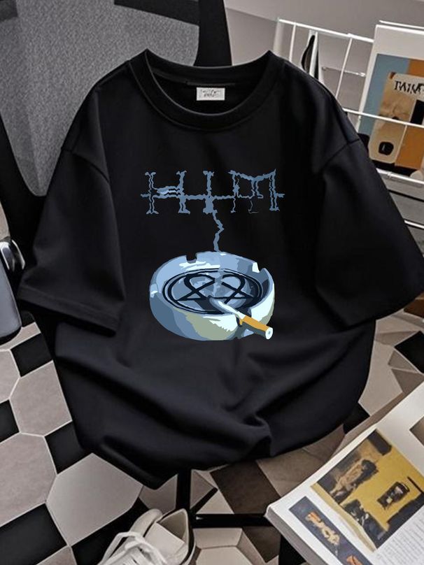 2005 Nos HIM H.I.M Heartagram Smoking T-Shirt Vtg Bam Margera Y2k Metal Rock XL Comfortable Top For Everyday Wear Versatile Slightly_viptrois.com