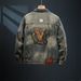 Retro High-End Casual Denim Jacket Loose Fit plus Size Washed Denim Top Trendy Outerwear for Spring And Autumn_viptrois.com