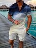 Men's 3D Printed Summer Suit - Lightweight & Breathable Formal Wear With Cool Fashion Design_viptrois.com