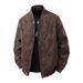 Men's Leather Jacket Youth Jacket Casual Top Coat_viptrois.com
