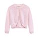 Korean Version Of Sequined Children's One Button Shawl Summer Thin Style Baby Stylish Girl Knitted Cardigan Jacket_viptrois.com