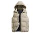 "Men's Fleece-Lined Hooded Vest, Winter Warm Zip-Up Puffer Gilet, Slim-Fit Casual & Outdoor Layering Piece (Black/Gray/Red/Green/Khaki/Navy)"_viptrois.com