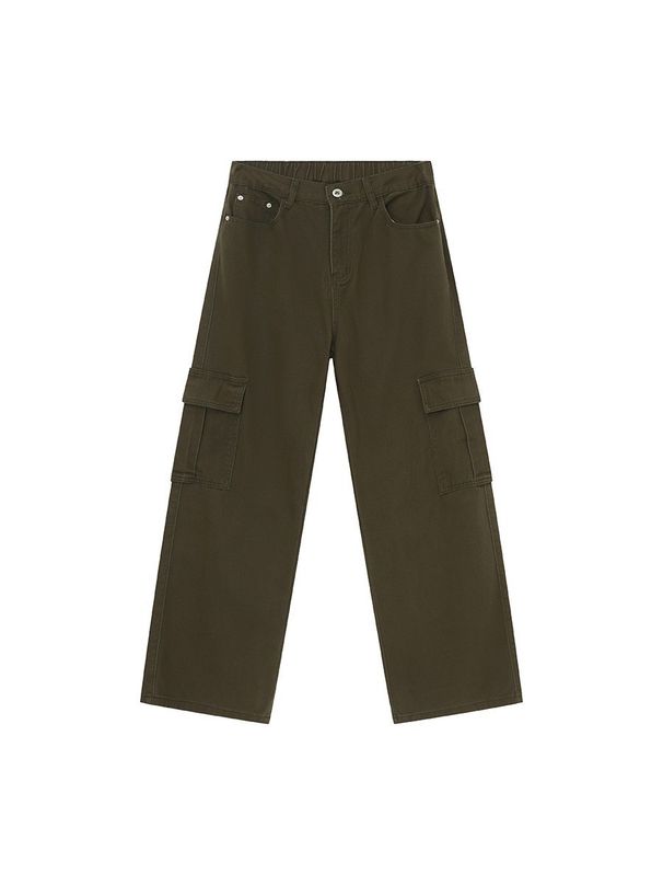Men's Clothing | 2024 Summer New Arrivals Simple Candy Color Elastic Waist Workwear Denim Pants Trend_viptrois.com