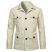 CT 2025 Spring New Men's Casual Linen Utility Jacket With Turn-down Collar And Multiple Pockets YJ201_viptrois.com
