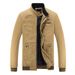 Men's ClothingForeign Trade Spring Men's Casual Jacket Mid Length Trendy Large Size Men's Cotton Thin Windbreaker Men's Coat Top Handsome_viptrois.com