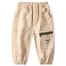 2025 New Children's Pants Wholesale Boys' Pants Baby Handsome Embroidery Striped Casual Pants Cuffed Single Pants_viptrois.com