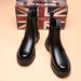 Boots Men's Niche Heightened Thick-soled Martin Boots Black Side Zipper High-top Casual Short Boots_viptrois.com