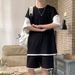 Men's Clothing Sports Suit Short-Sleeved Wear Thin Loose Casual Teenagers Shorts_viptrois.com