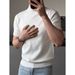 Men's Clothing British Business Slim Solid Color Inner Bottoming Shirt Ice Silk Summer_viptrois.com