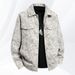 Men's Clothing Fashion Lapel Printed Corduroy Jacket_viptrois.com