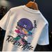 Men's Clothing Short Sleeved Ins Pure Cotton Tops Summer Men's Printed T Shirts Trendy Men And Women All Match Round Neck T Shirt Men_viptrois.com