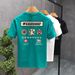 Men's Clothing Personalized Printed Short Sleeved T Shirt Handsome Slim Fit Shirt_viptrois.com