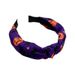 Halloween Skull Pumpkin Fabric Cross Wide Headband For Women Printed Ghost Festival Scrunchie_viptrois.com