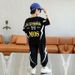 Boys' Korean-Style Summer Outfit - Trendy Short-Sleeve Two-Piece Set For Little Gentlemen, Breathable & Stylish Kids' Clothing_viptrois.com