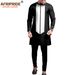 Men's clothing African ethnic solid color men's casual jacket + pants_viptrois.com