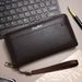 Men's Wallet PU Leather Men's Long Wallet Large Capacity Multi Card Slots Clutch Wallet Business Wallet_viptrois.com