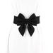 Bow Decorative Belt - Red Elastic Waist Belt With Diamond Accents_viptrois.com