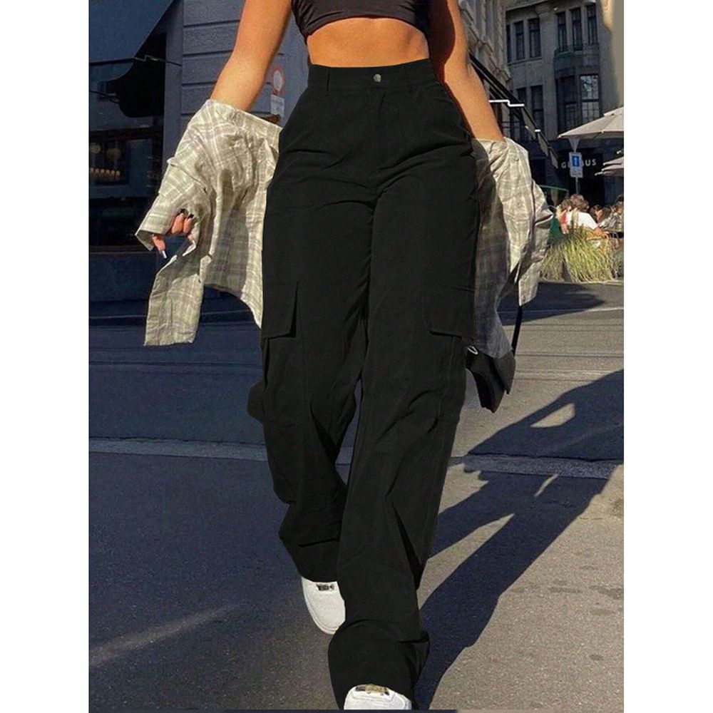 Men's Clothing Commerce Best Selling Women's Workwear Casual Pants, Loose Fitting, Trendy, Draped, Wide Leg, Versatile Long Pants, Instagram Style._viptrois.com