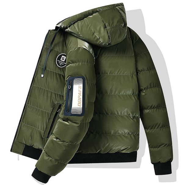 Men's Clothing Guochao Brand Couple American Flocking Towel Embroidery Asymmetric LOGO Baseball Jacket Jacket Cotton Coat_viptrois.com