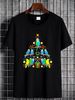 NEW! Budgie Christmas Tree Bird Christmas Present T-Shirt Comfortable Stylish Top For Everyday Wear Graphic Breathable Casual Fashion Stretched_viptrois.com