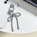 Fashionable Rhinestone Bow Pendant Keychain Bag Mobile Phone Case Pendant_viptrois.com