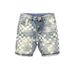 Men's Clothing Denim Shorts Thin Trendy Personality All Match Slim Breeches Printed Handsome Shorts_viptrois.com