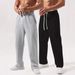 Men's Clothing Sports Pants Autumn And Winter Straight Loose Pants Sweatpants Casual Boys Mopping Trousers_viptrois.com