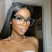 Women's Eyeglasses Glasses Frame Square Large Frame Simple Flat Glasses Anti Blue Light Ins Concave Shape Glasses Frame For Women_viptrois.com