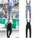 Men's Clothing Strappy Denim Rompers Ripped Jeans Trousers Trendy Pop Work Clothes_viptrois.com